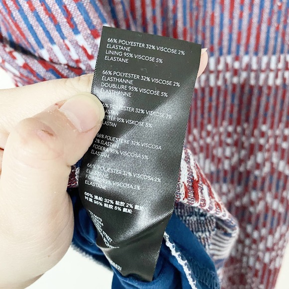 Anthropologie Red and Blue Pencil Skirt - Picture 10 of 13